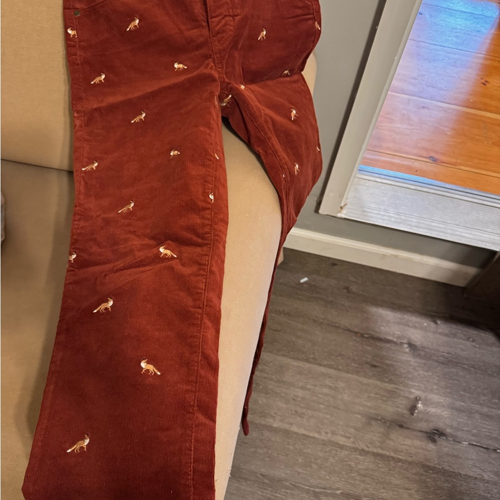 Talbots Rust Pants with Embroidered fox 🦊 - Picture 2 of 2
